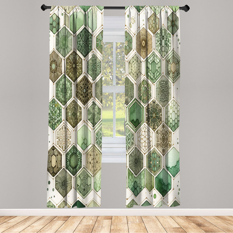 Semi Sheer Curtain Pair, 28" W x 84" L