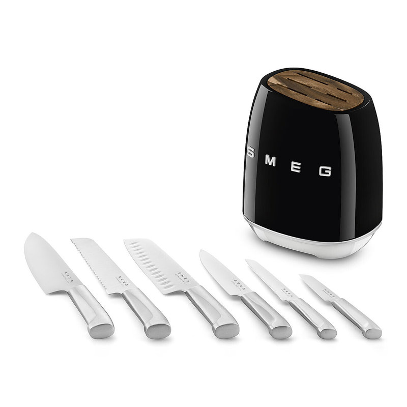 Ensemble de porte-couteaux Smeg, Noir