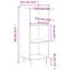 Bramfield 90cm H x 34.5cm W Standard Bookcase-375863700