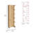 Corner Cabinet Womppi, Five Open Shelves, Single Door, Light Oak Finish-1761358154