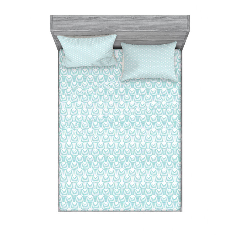 Microfiber Sheet Set, Queen Sheet Set with Fitted Sheet