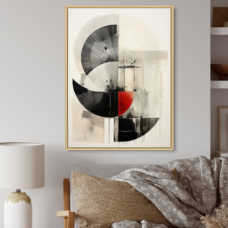 Asian Art Seashell Sumi VIII - Asian Canvas Print, H 44 po x l 34 po x P 1,5 po, Toile naturelle avec cadre flottant