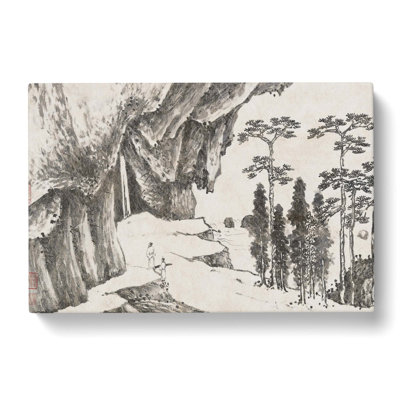 Landscape Vol.1 by Shen Zhou - Wrapped Canvas Drawing - Wrapped Canvas