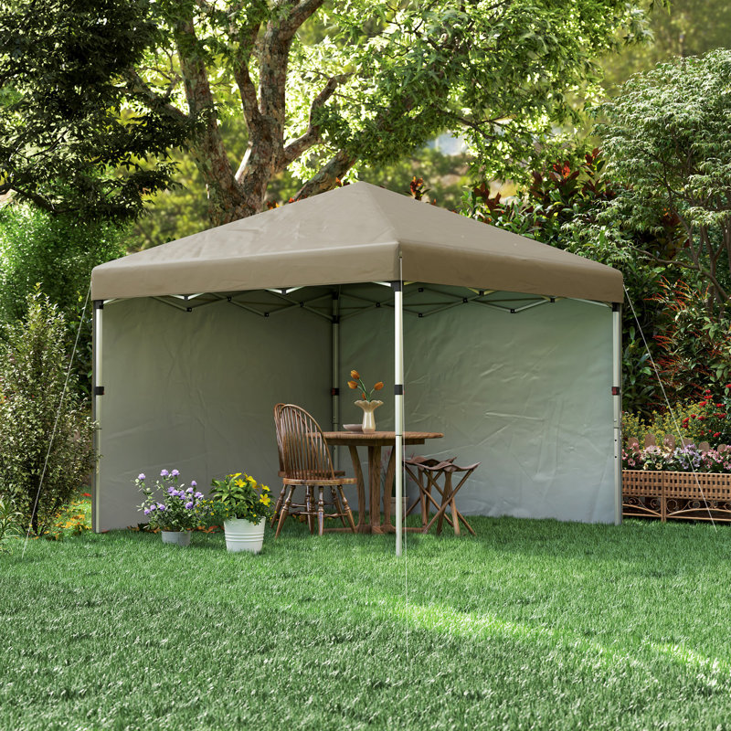 Pop Up 25 Ft. W x 25 Ft. D Steel Soft-top Canopy