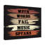 When Words Fail Music Speaks - Wrapped Canvas Print