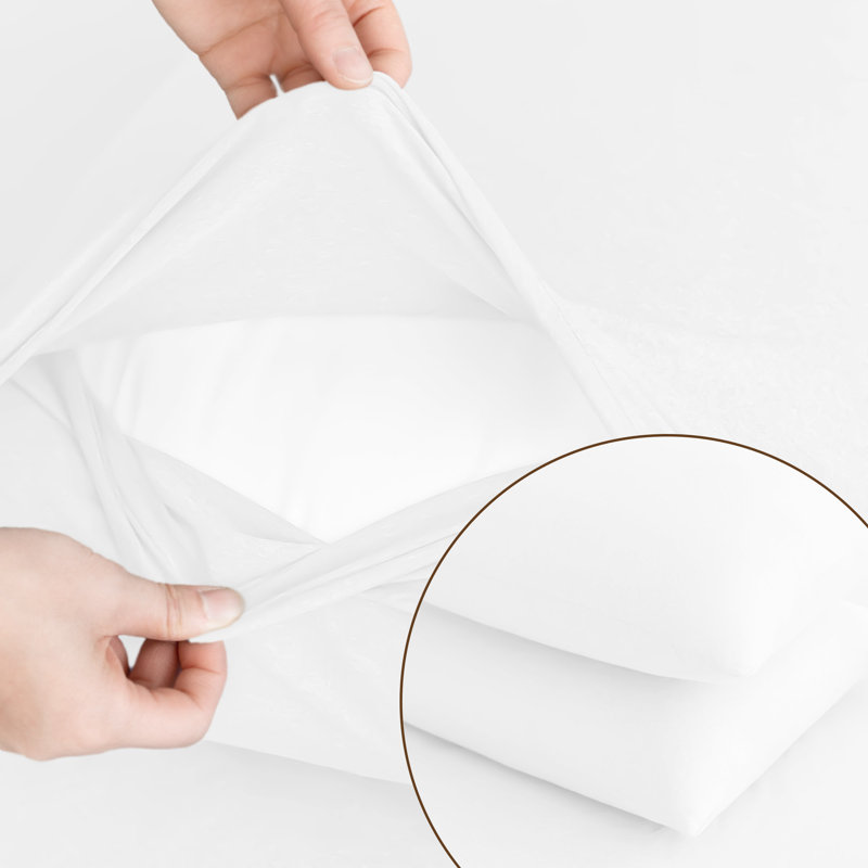 Ensemble d'édredon 3 pièces Wayfair Basics, Blanc, Édredon pour grand lit + 2 taies décoratives