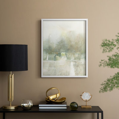«Gentle Path II», reproduction encadrée - bois massif