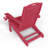 Outdoor Fire Pit Chairs Weather-Resistant HDPE Foldable Outdoor Adirondack Chair With Cup Holder-115115341