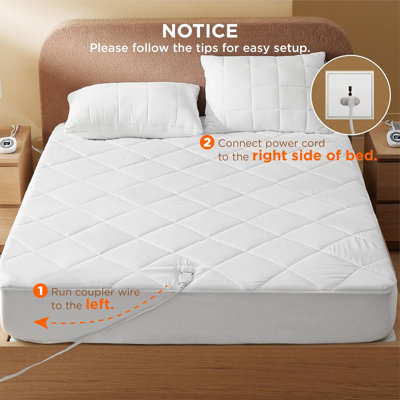Surmatelas chauffant brossé