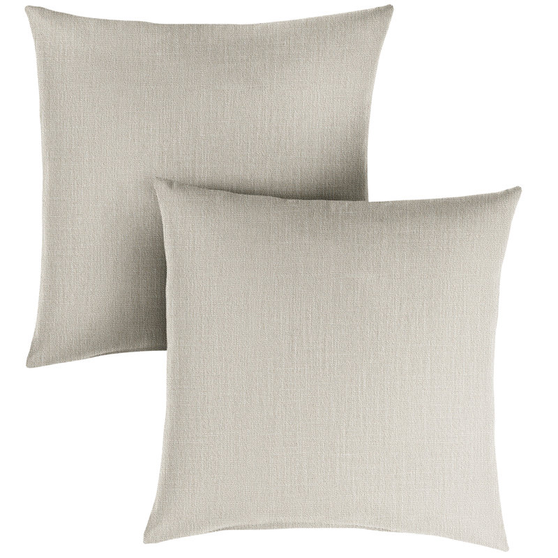 Outdoor Reversible Throw Pillow, Light Blue, 20"H x 20"W, Square