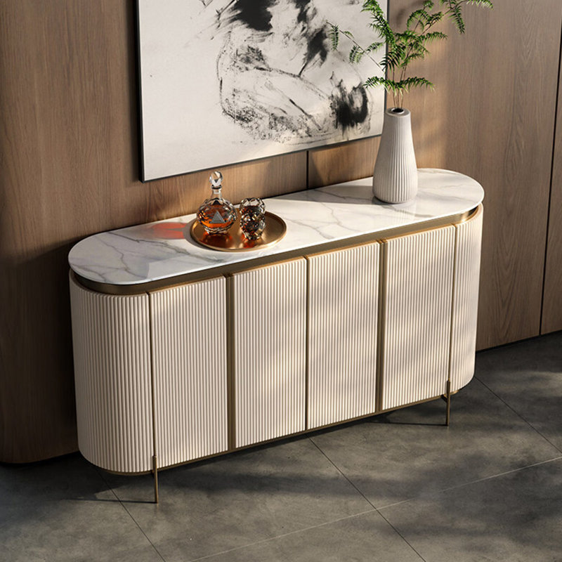 Buffet American Modern, Blanc cassé, H 35,4 po x l 47,2 po x P 15,7 po