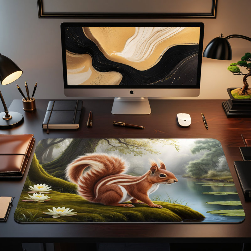 Polyester Desk Pad, 31.5x15.5