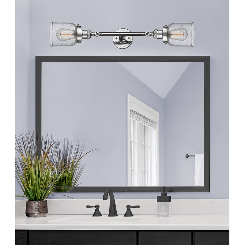 Éclairage pour salle de bain 2 lumières à intensité variable ClipperCove, Ampoule DEL 6 watts Vinage, Seedy, Polished Chrome
