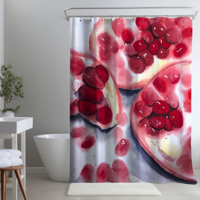 Shower Curtain GA103 – Polyester Shower Curtain, Dye Sublimation Print, 71" W × 74" L