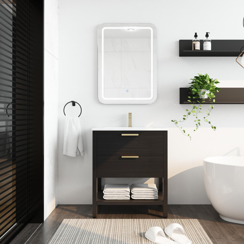 Meuble-lavabo de 30 po avec lavabo en résine