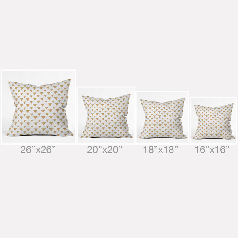 Allyson Johnson Glitter Triangles Outdoor Throw Pillow, 18" x 18"
