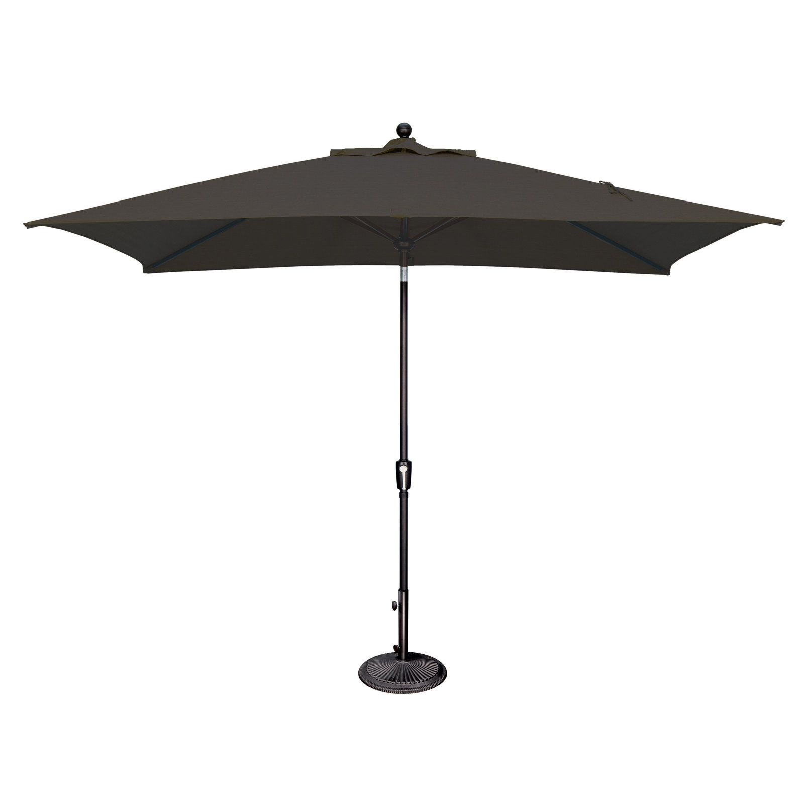 Launceston 78'' Outdoor Umbrella, Black Solefin, Black