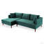 Canapé modulaire en velours en L Blake (canapé modulaire)-741342163-741342162