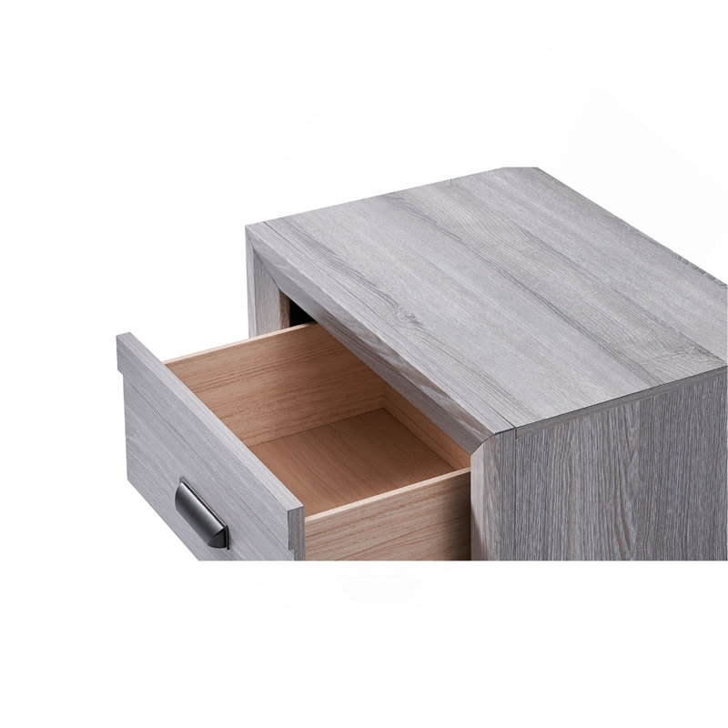 Mobilier de chambre à coucher 1 pièce à 5 tiroirs avec commode contemporaine