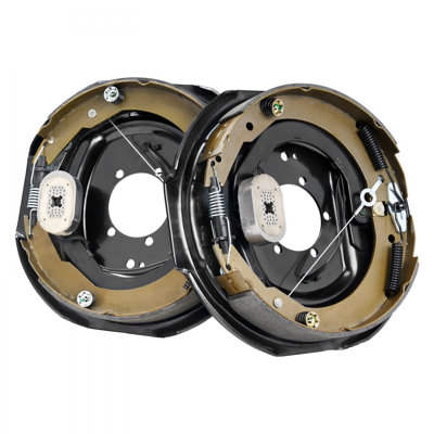 Electric Trailer Brake Assembly, 12" x 2",Self-Adjusting Electric Brakes Kit for 7000 lbs Axle, 5-Hole Mounting, Backing Plates for Braking System Part Replacement