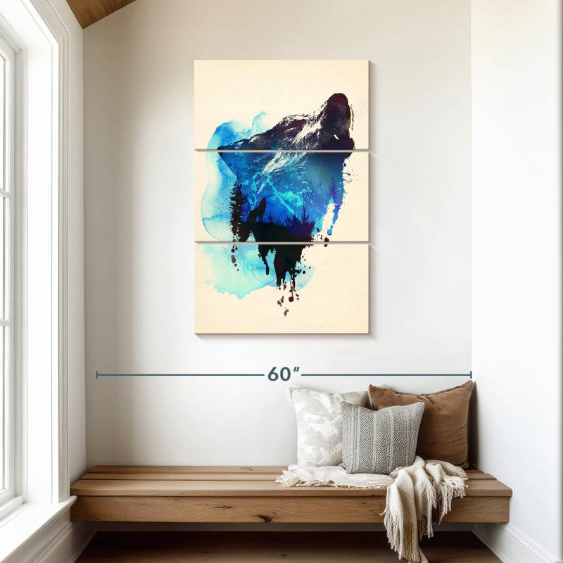 Brampt Alone As A Wolf, 45" H x 28" W
