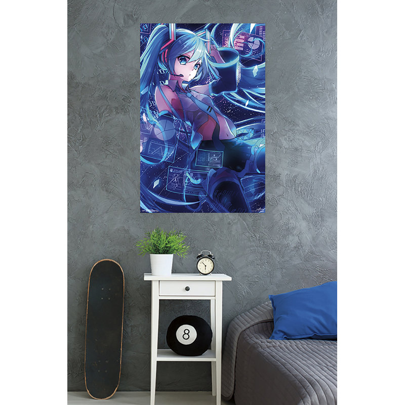 Hatsune miku-impression sur papier à écrans