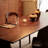 Natural dining table in solid wood-108918815