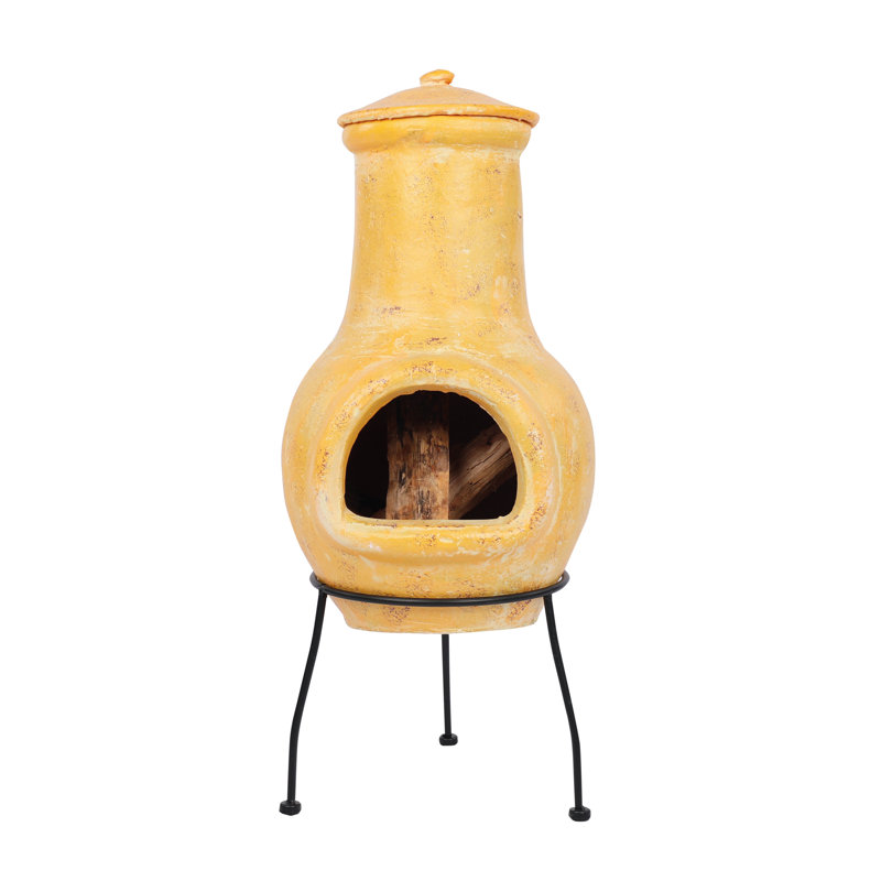 Tampico Novelty Clay Wood Burning Smokeless Chimnea