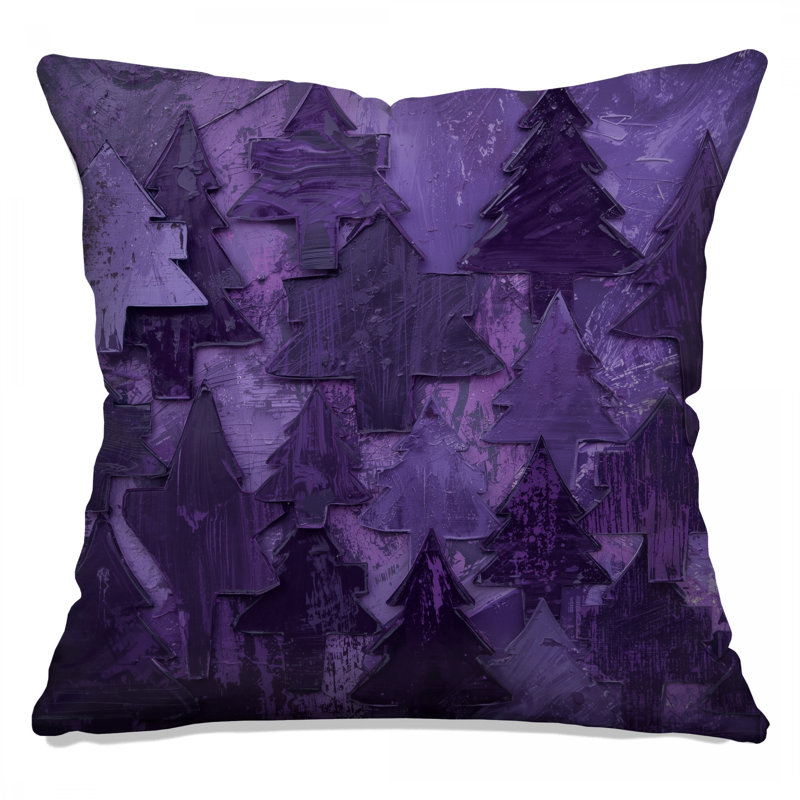 Coussins décoratifs mauve, 16 x 16 pouces
