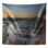 Tapisserie de mélange de soleil au-dessus de mer seascape de polyester avec accessoires suspendus inclus