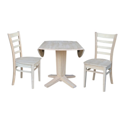 Plumbank Dual Dropleaf Pedastal Base Dining Set