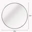 Miroir de salle de bain rond noir en métal 20 pouces-999938006-999938002-999938005