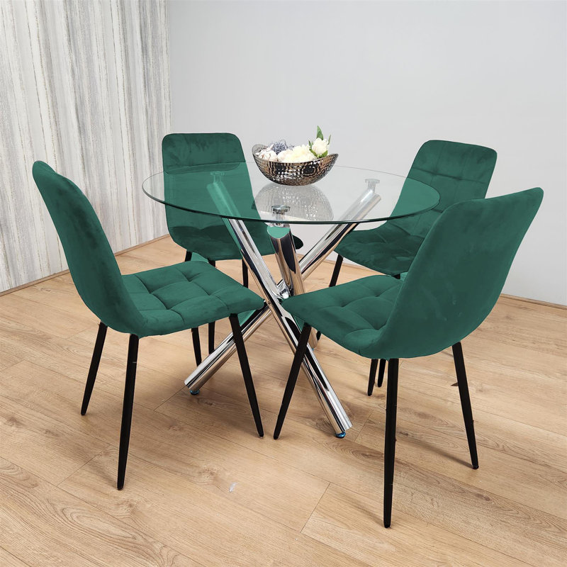4 - Person Dining Set, Green