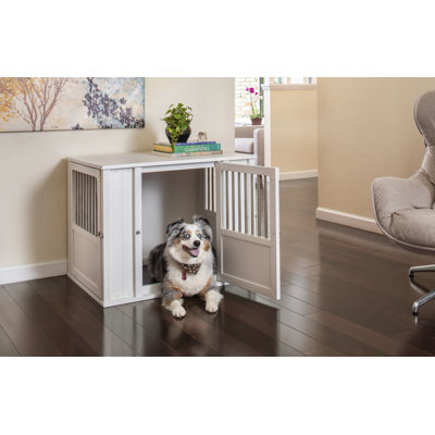 Cage pour chien durable avec placement de porte flexible