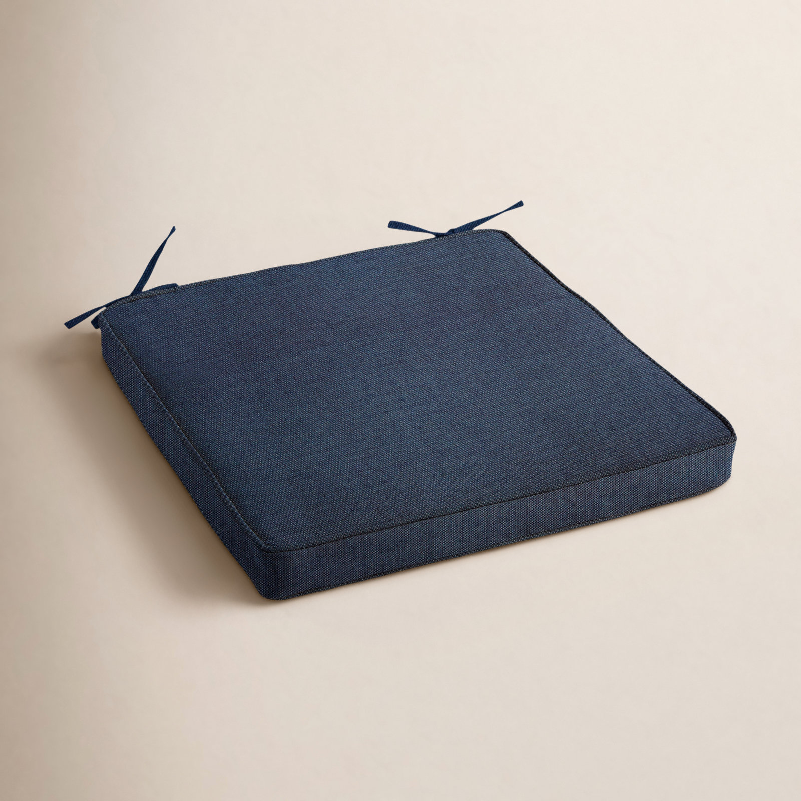 Sunbrella Outdoor Dining Chair Cushion, Spectrum Indigo Sunbrella® Plainweave