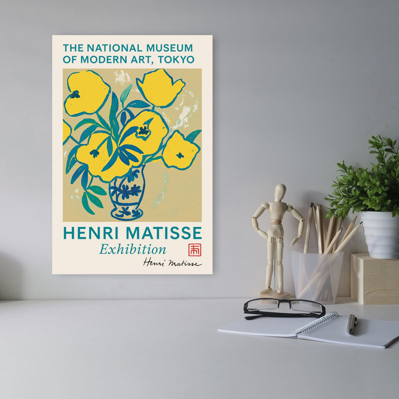«Matisse», affiche abstraite, audacieuse et moderne, 18" H x 12" W