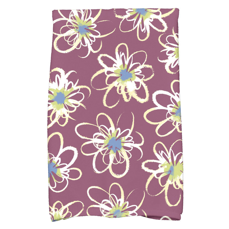 Torchon Slezak, Mauve / blanc / bleu
