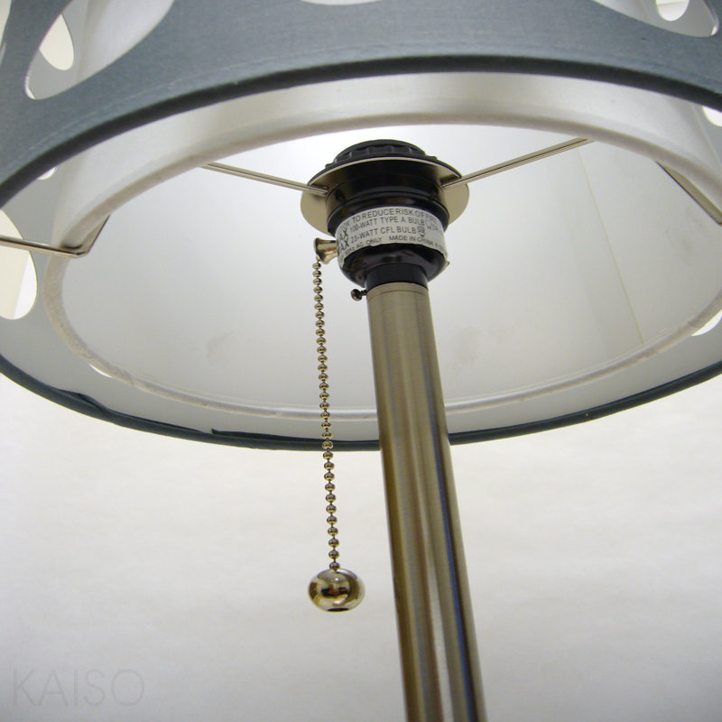 30"H Grey/White Retro Table Lamp