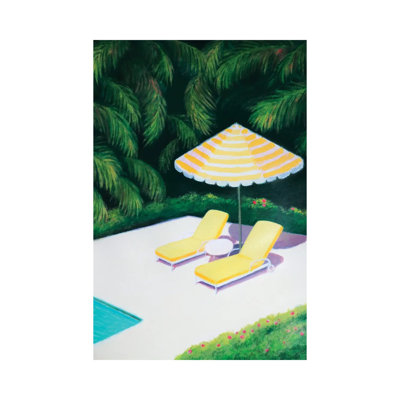 By The Pool II by Ieva Baklane - Gallery-Wrapped Canvas Giclée on Canvas
