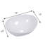 Lavabo de salle de bain vasque ovale en céramique blanche 16 x 13 pouces
