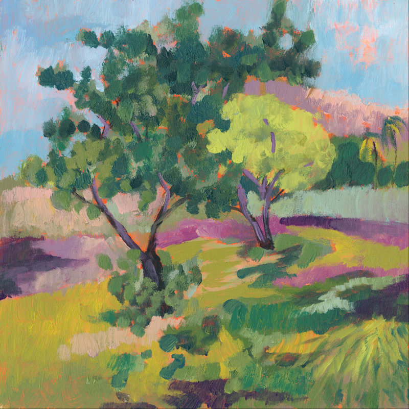 Ode To Gauguin II by Jennifer Goldberger - Wrapped Canvas Painting, 91cm H x 91cm W