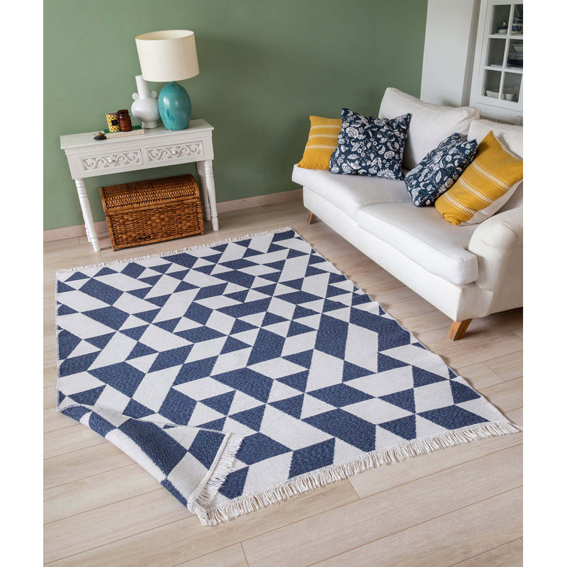 Prickett Cotton Argyle Indoor Rug, Rectangle 2'8" x 5'