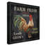 «Farm Fresh Rooster», publicité rétro sur toile tendue Deagen-30361143