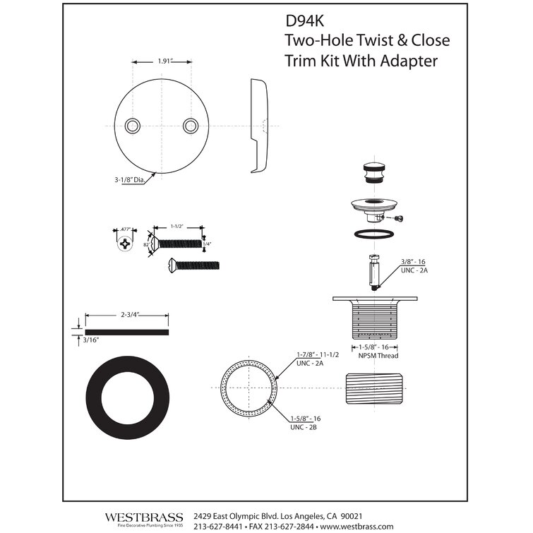 1-5/8 in. Rubber Drain Stopper in White (1 per Card) - Danco