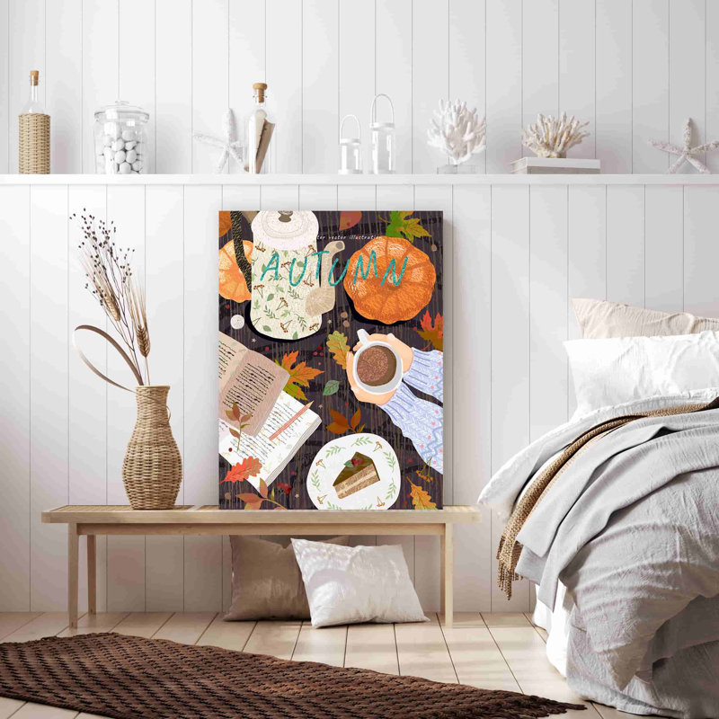" Autumn Coffee ", 40" H x 30" W x 2" D