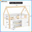 Lit superposé double classique au-dessus d'un lit double avec lit gigogne et escalier intégré pour un confort ultime et peu encombrant-1105942340