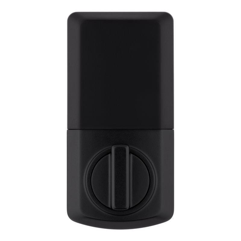 Powerbolt Single Cylinder Electronic Deadbolt, Matte Black