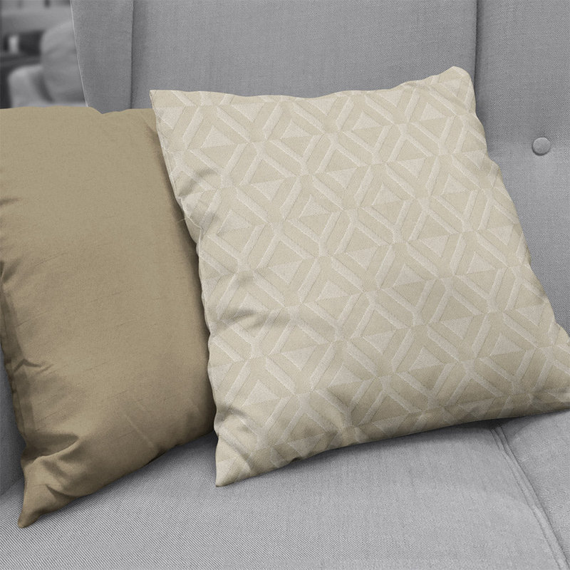 Tissu jacquard Abbeyshea Idéal par The Yard, Crème