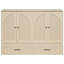 Lit double pleine grandeur or, espace conçu pour les espaces compacts, grands tiroirs, apparence, lit de chargement avec tiroirs - petits appartements, finition, port, rangement spacieux, assemblage facile