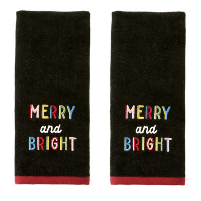 RAINBOW MERRY EMB HAND-BLACK